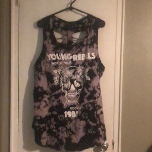 Torrid - Size 1 - Young Rebels Tee (Shredded Back)